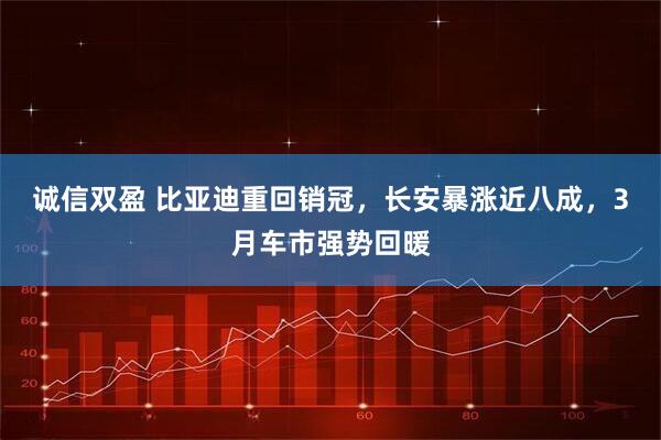 诚信双盈 比亚迪重回销冠,长安暴涨近八成,3月车市强势回暖